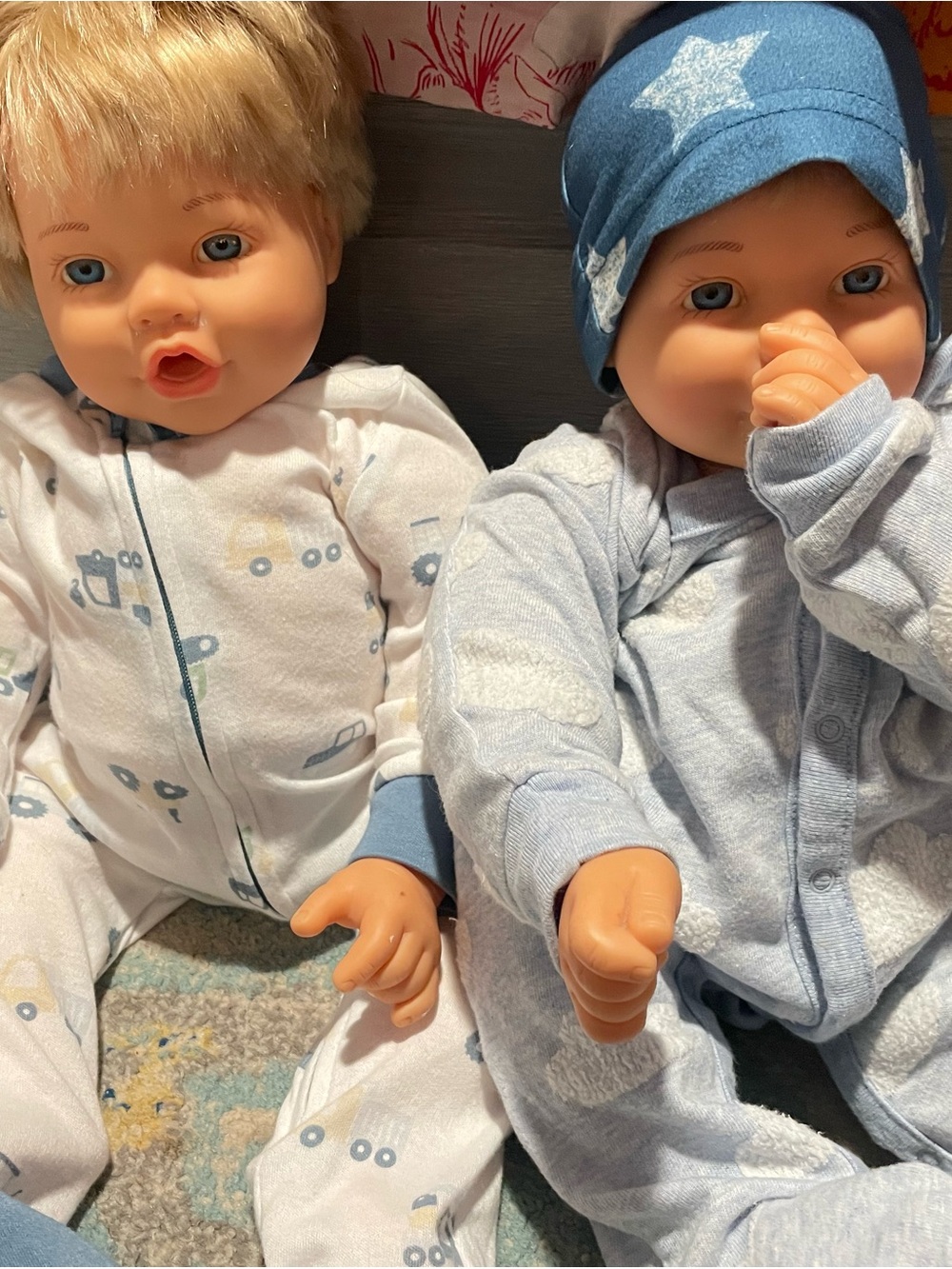 Weighted vintage twin boys reborn
